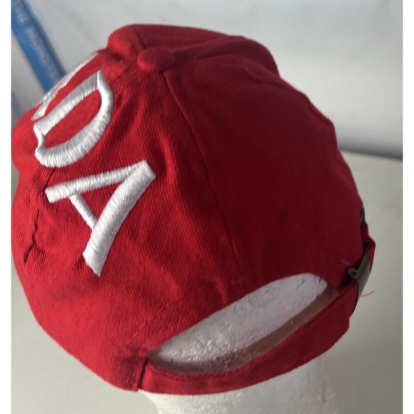 Team Canada Hat Cap Flag Strapback Big Spellout Sewn Stone Age Patriotic - Picture 2 of 5